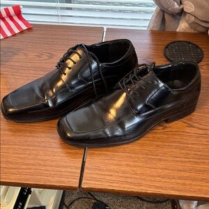 Sleek Black Leather Oxfords for Men